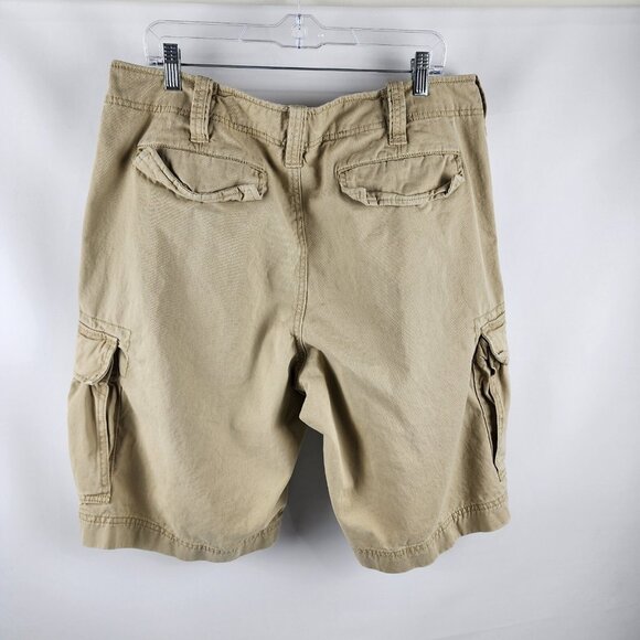 Denim & Supply Ralph Lauren Shorts Mens 36x11 Beige Vintage Cargo Shorts - Picture 8 of 9